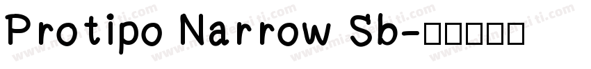 Protipo Narrow Sb字体转换